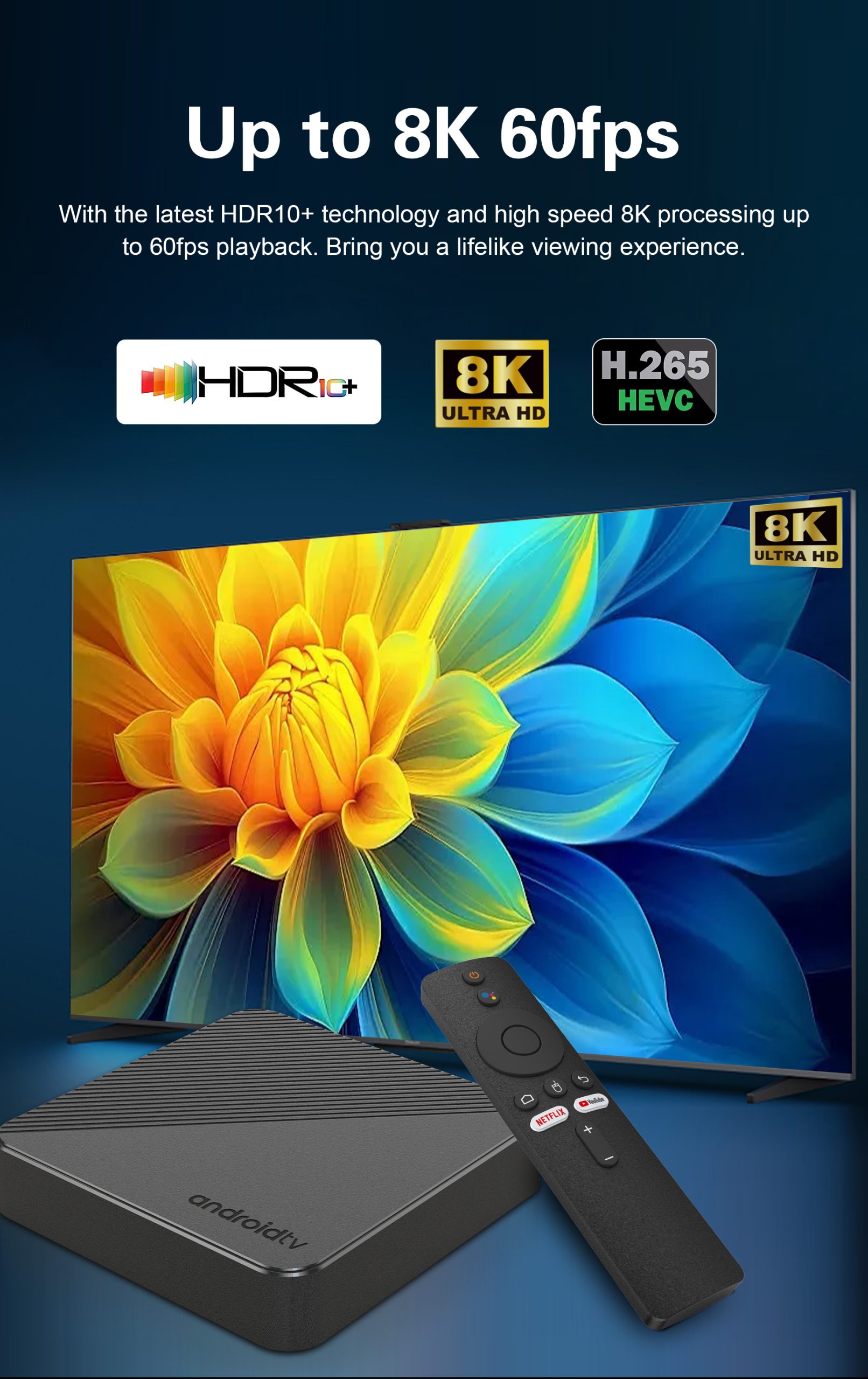 Quick TV Box Allwinner H313 8K Android 14