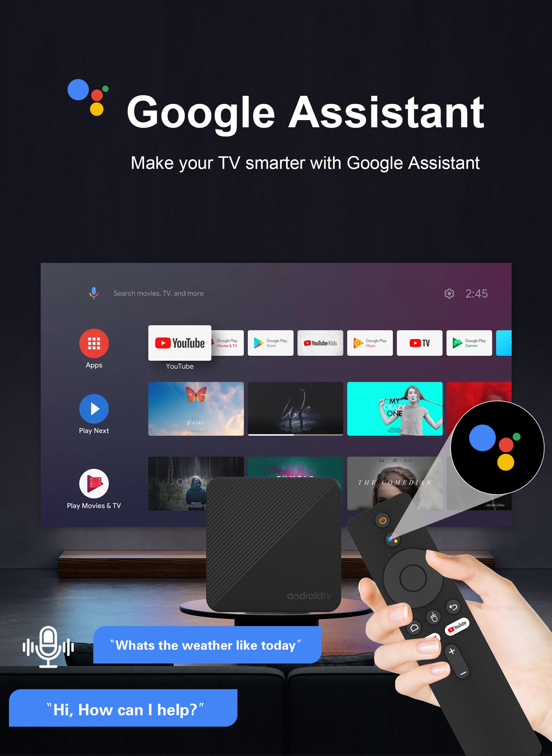 Quick TV Box Allwinner H313 8K Android 14